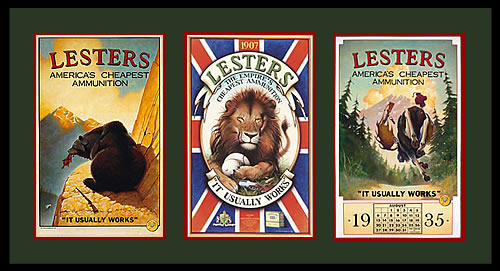 <b>Triptych: <i>Lesters Ammunition</i> $445</b>